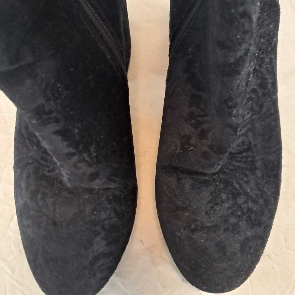 Francesco Milano Ankle Boots Size 7.5 Black Fabri… - image 9