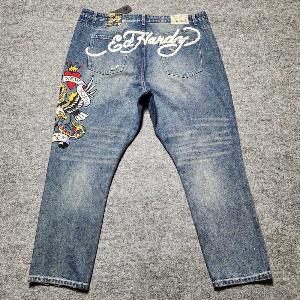 Ed Hardy ED HARDY Denim Jeans Men's Size 42 Blue … - image 2
