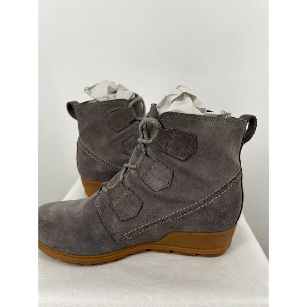 Sorel Evie Sport Casual Boots Booties Wedge Lace … - image 10