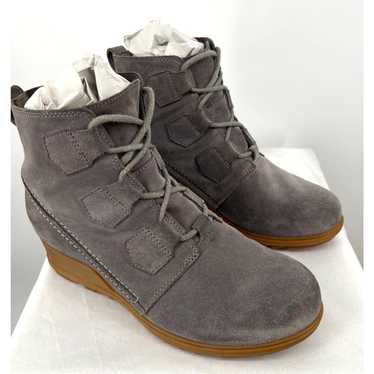 Sorel Evie Sport Casual Boots Booties Wedge Lace … - image 1