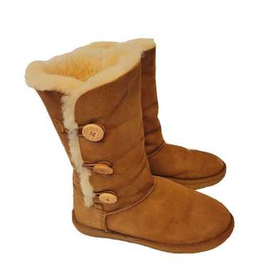 UGG Australia Bailey Button Chestnut Suede Sheeps… - image 1