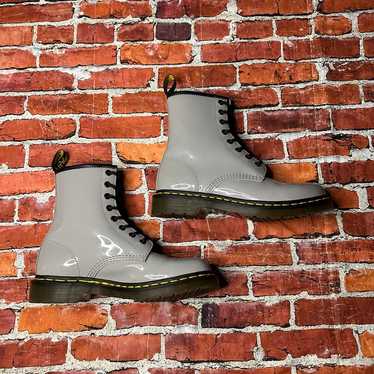 Dr Martens 1460 Grey Glossy Patent