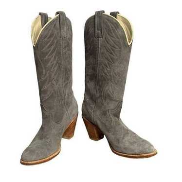 Durango Grey Suede Cowboy Boots | Size 7.5 - image 1