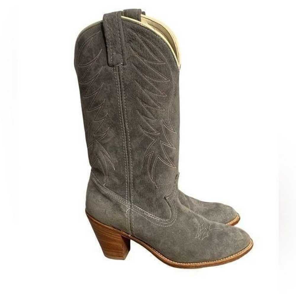 Durango Grey Suede Cowboy Boots | Size 7.5 - image 2