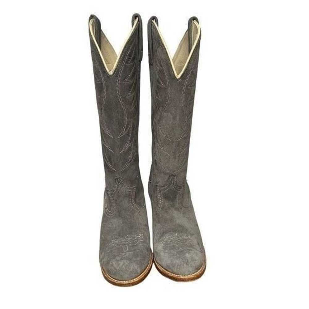 Durango Grey Suede Cowboy Boots | Size 7.5 - image 3