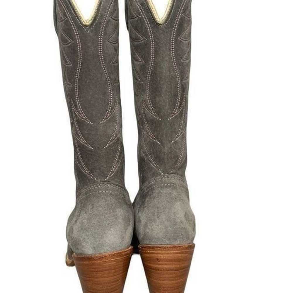 Durango Grey Suede Cowboy Boots | Size 7.5 - image 7