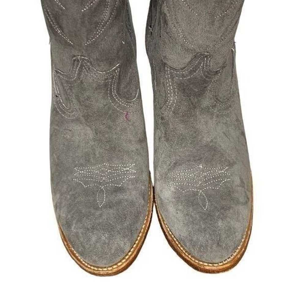 Durango Grey Suede Cowboy Boots | Size 7.5 - image 8