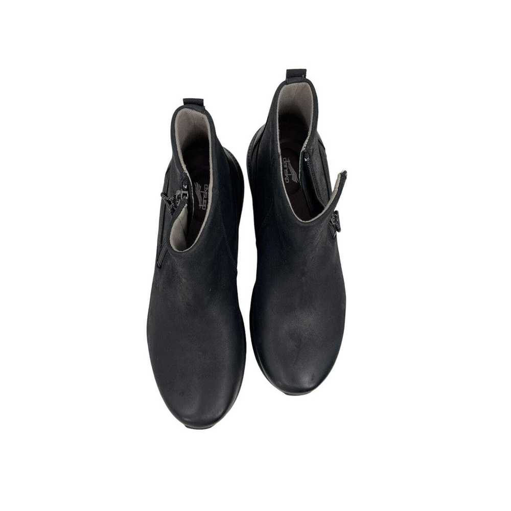 NWOB Dansko Margo Boots Black Waterproof Burnishe… - image 8