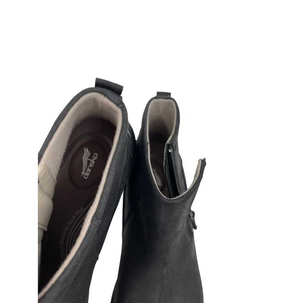 NWOB Dansko Margo Boots Black Waterproof Burnishe… - image 9