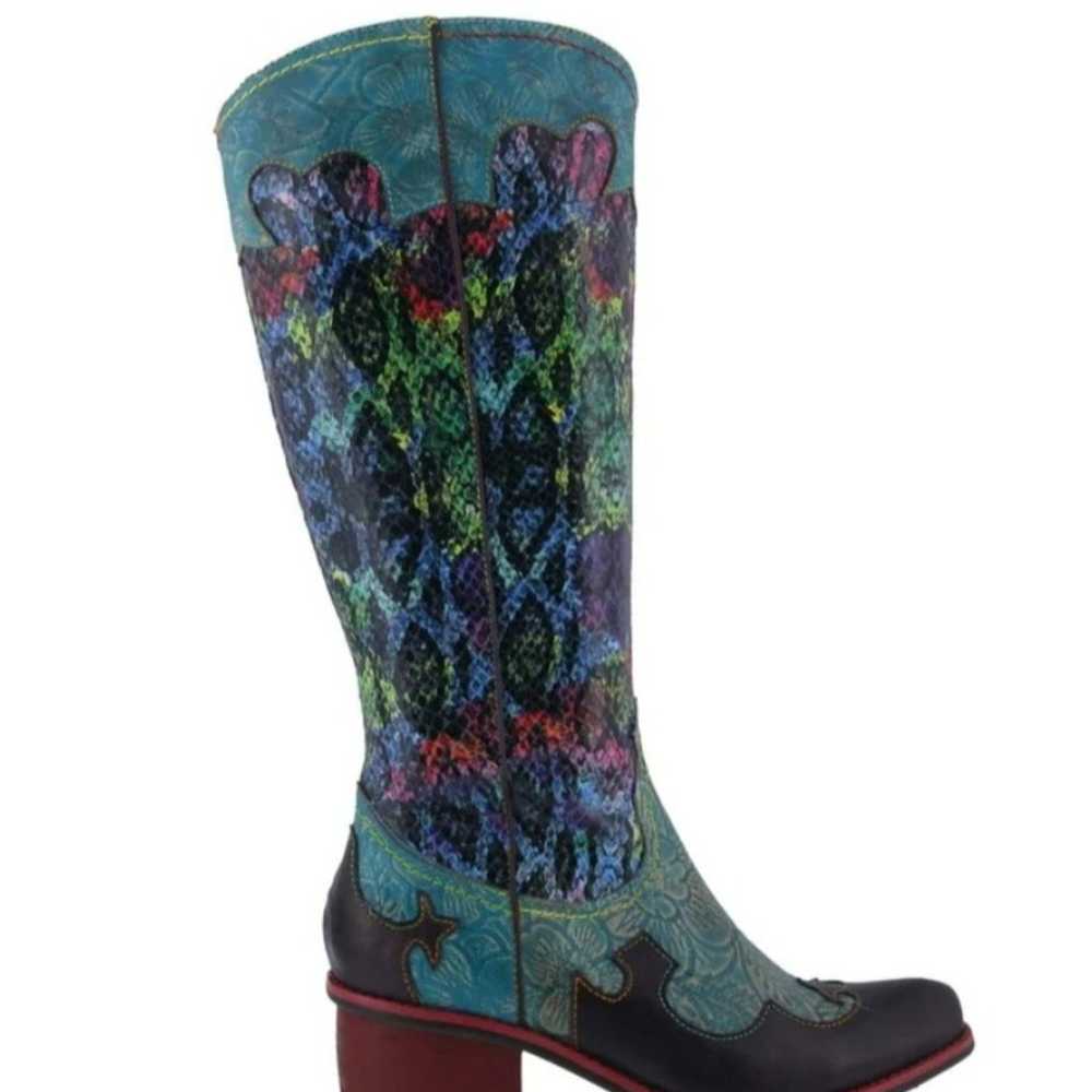 L'Artiste Spring Step Women's Rodeo Boot Turquois… - image 2