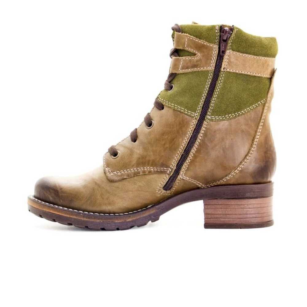 Dromedaris Kara Suede & Leather Ankle Boots in Ol… - image 2