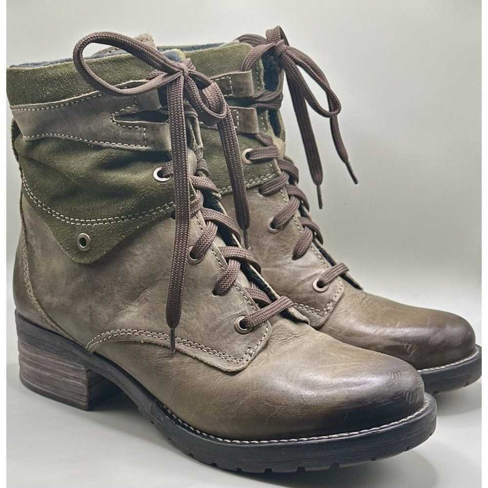 Dromedaris Kara Suede & Leather Ankle Boots in Ol… - image 3