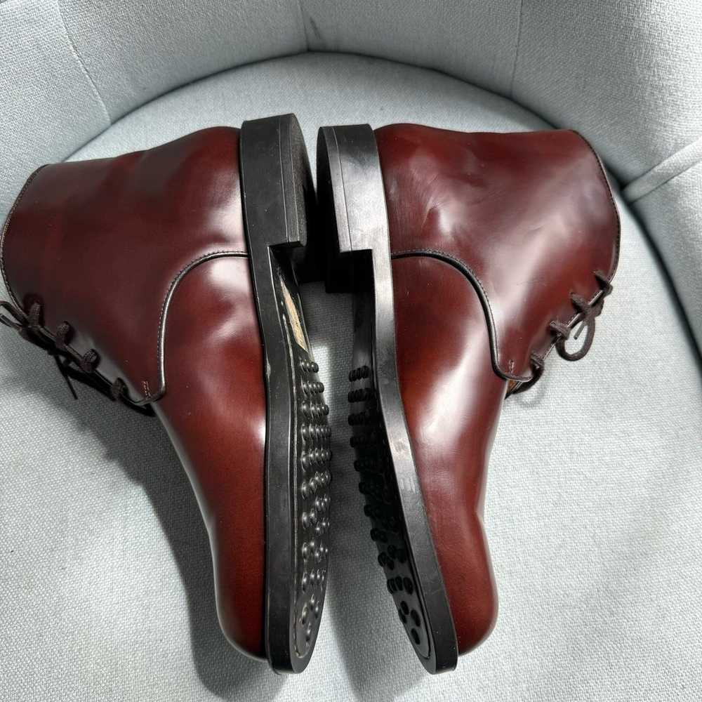 Tod's Dark Brown Leather Lace Up Ankle Boots Wome… - image 6