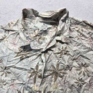 Vintage Solitude Hawaiian Shirt Beige Palm Tree B… - image 1