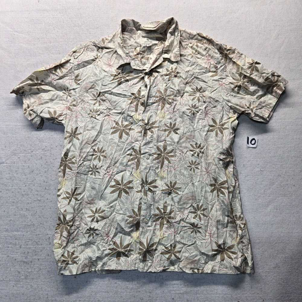 Vintage Solitude Hawaiian Shirt Beige Palm Tree B… - image 2