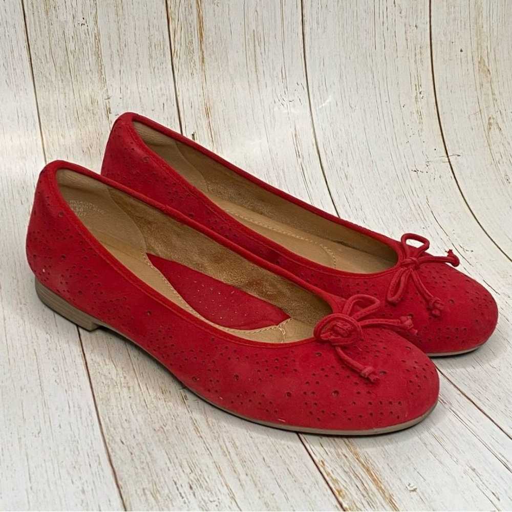 Earth Allegro Bright Red Ballet Flats - Size 8.5 - image 1