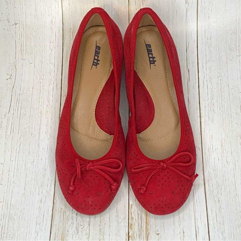 Earth Allegro Bright Red Ballet Flats - Size 8.5 - image 2