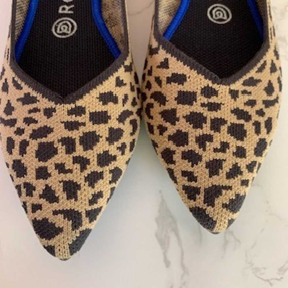 Rothy’s The Point Leopard Print Shoes | Size 8 - image 5