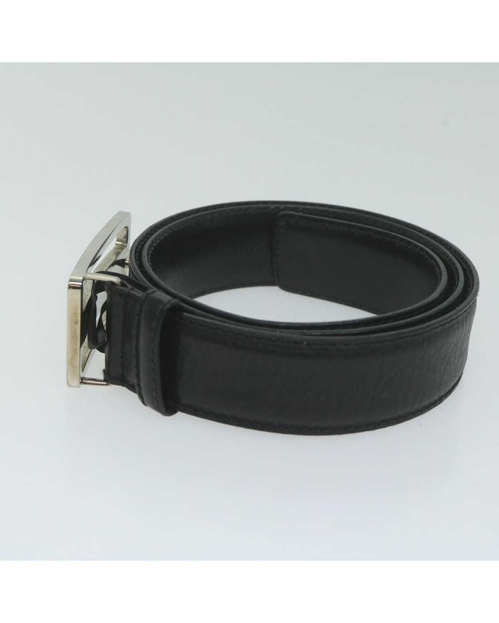 Gucci Premium Black Leather Belt with Timeless Ap… - image 4