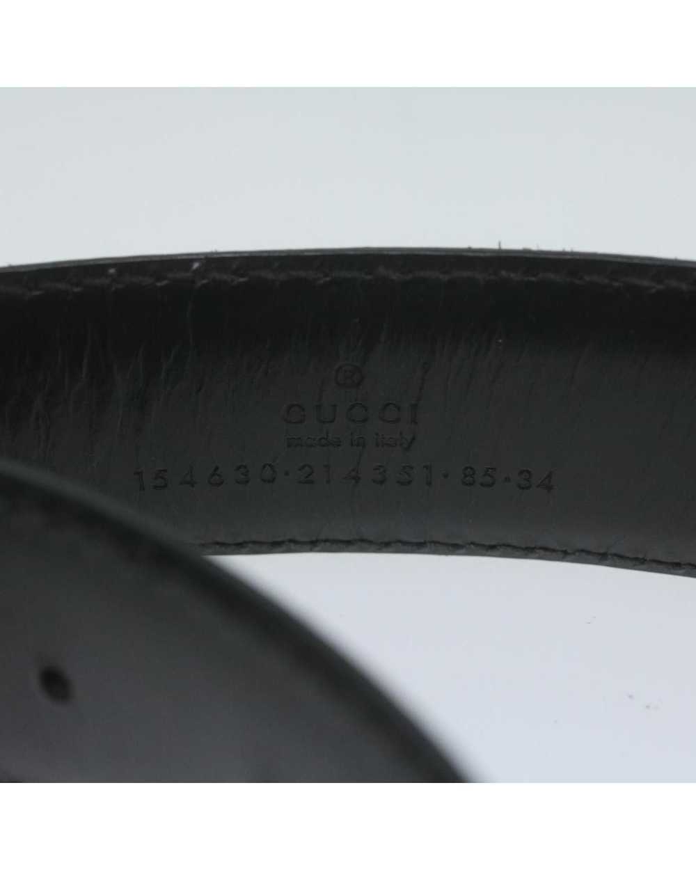 Gucci Premium Black Leather Belt with Timeless Ap… - image 9