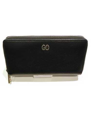 Gucci Classic Black Leather Zipper Wallet with Ico