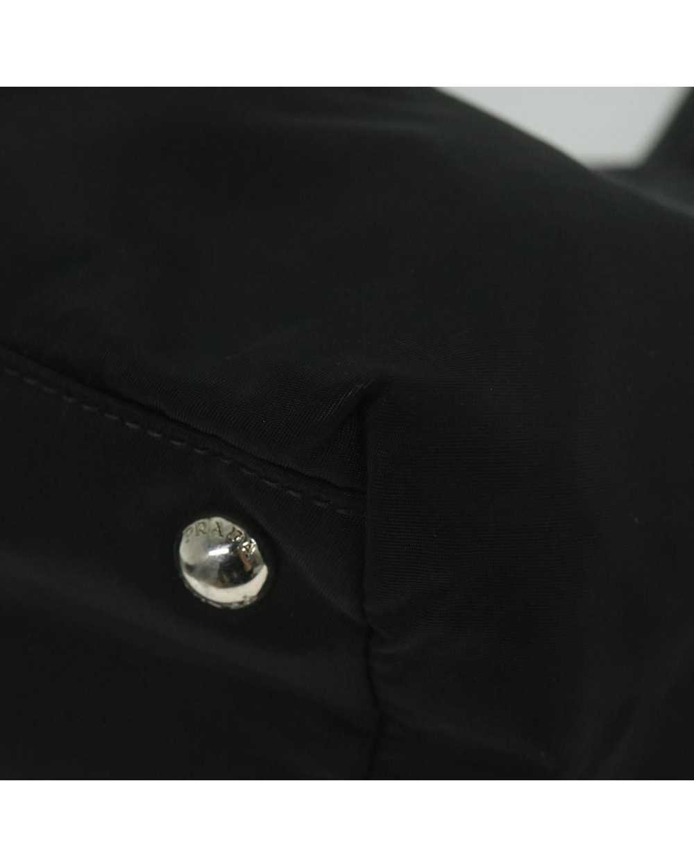 Prada Stylish and Versatile Black Nylon Handbag w… - image 10