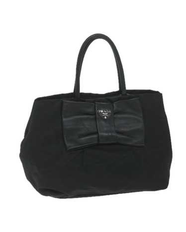 Prada Stylish and Versatile Black Nylon Handbag w… - image 1