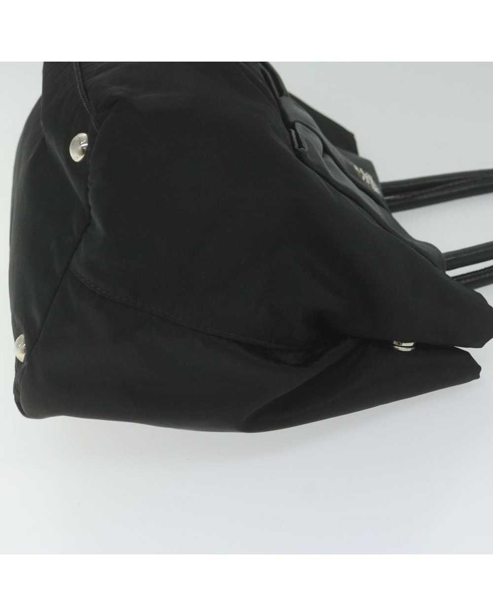 Prada Stylish and Versatile Black Nylon Handbag w… - image 4