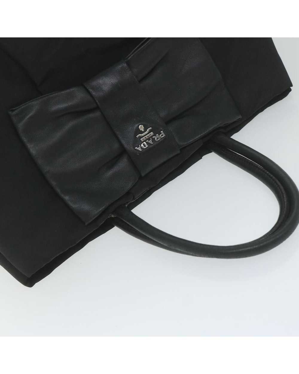 Prada Stylish and Versatile Black Nylon Handbag w… - image 6
