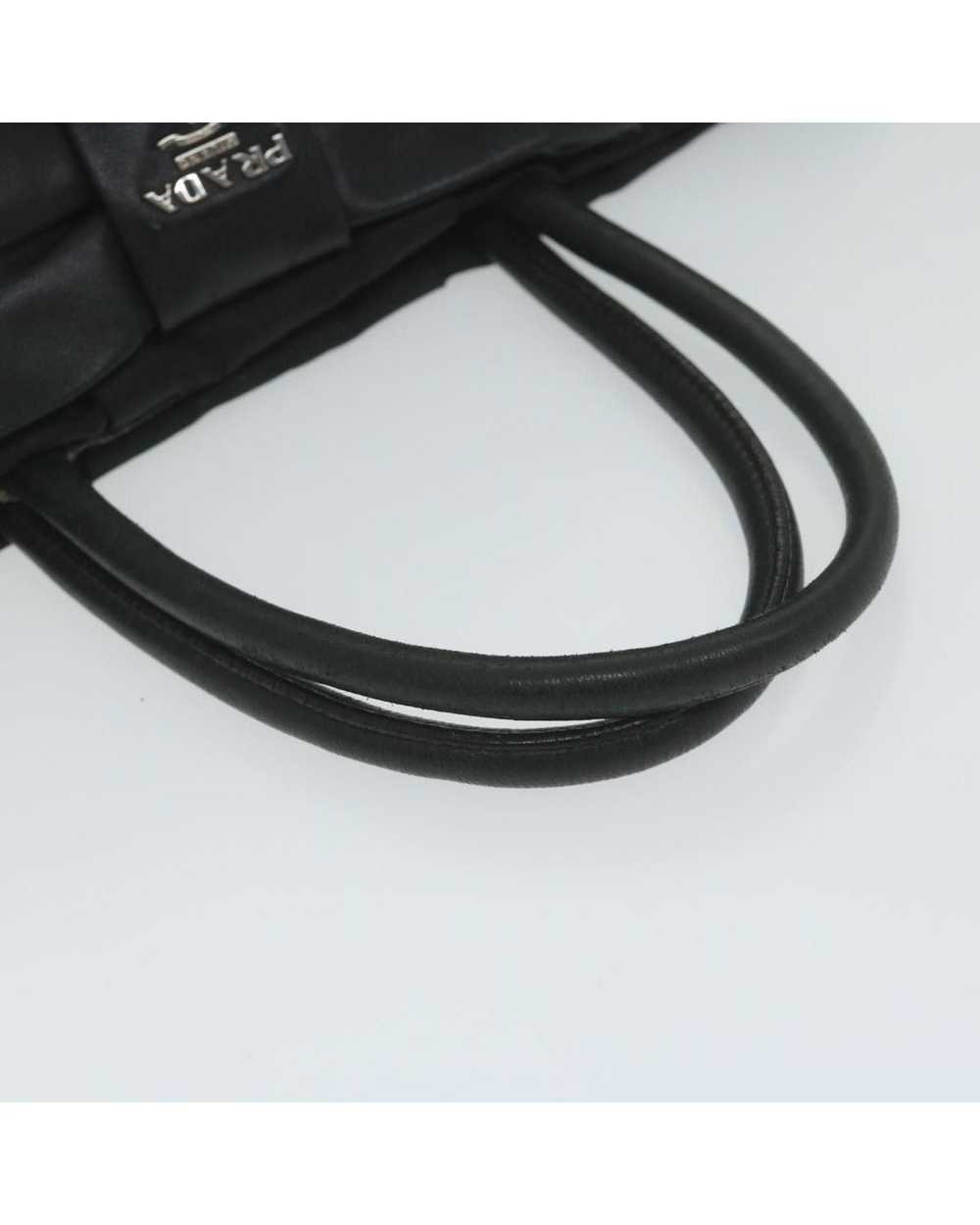 Prada Stylish and Versatile Black Nylon Handbag w… - image 7