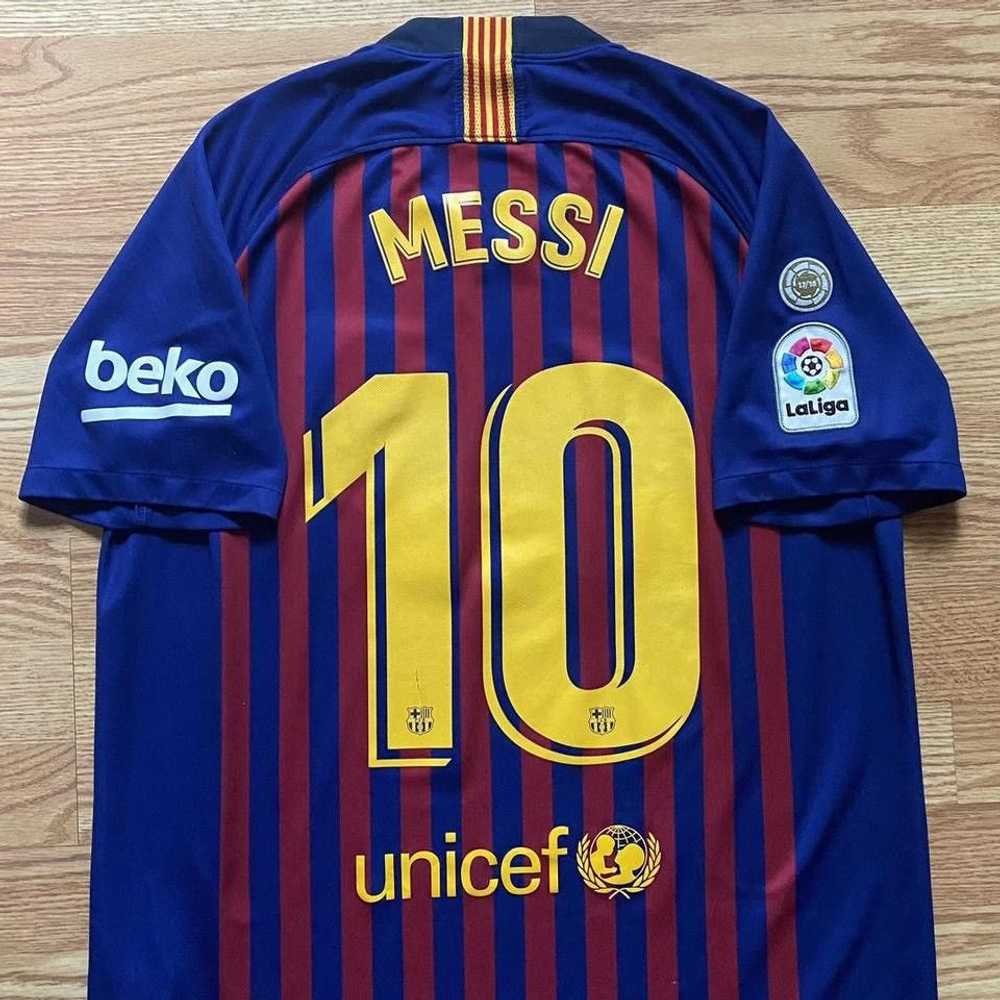 Nike FC Barcelona Messi 2018 19 home La Liga jers… - image 6