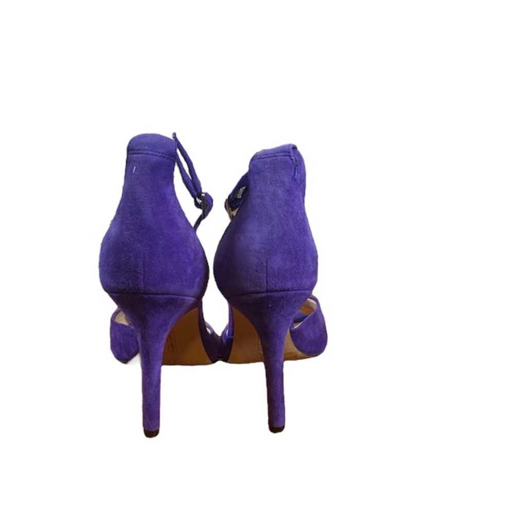 Vince Camuto Purple Suede Ankle Strap Open Toe He… - image 5