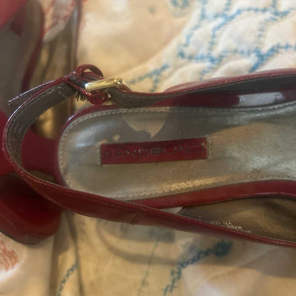 Bandolino Red Patent Leather Heels - image 4