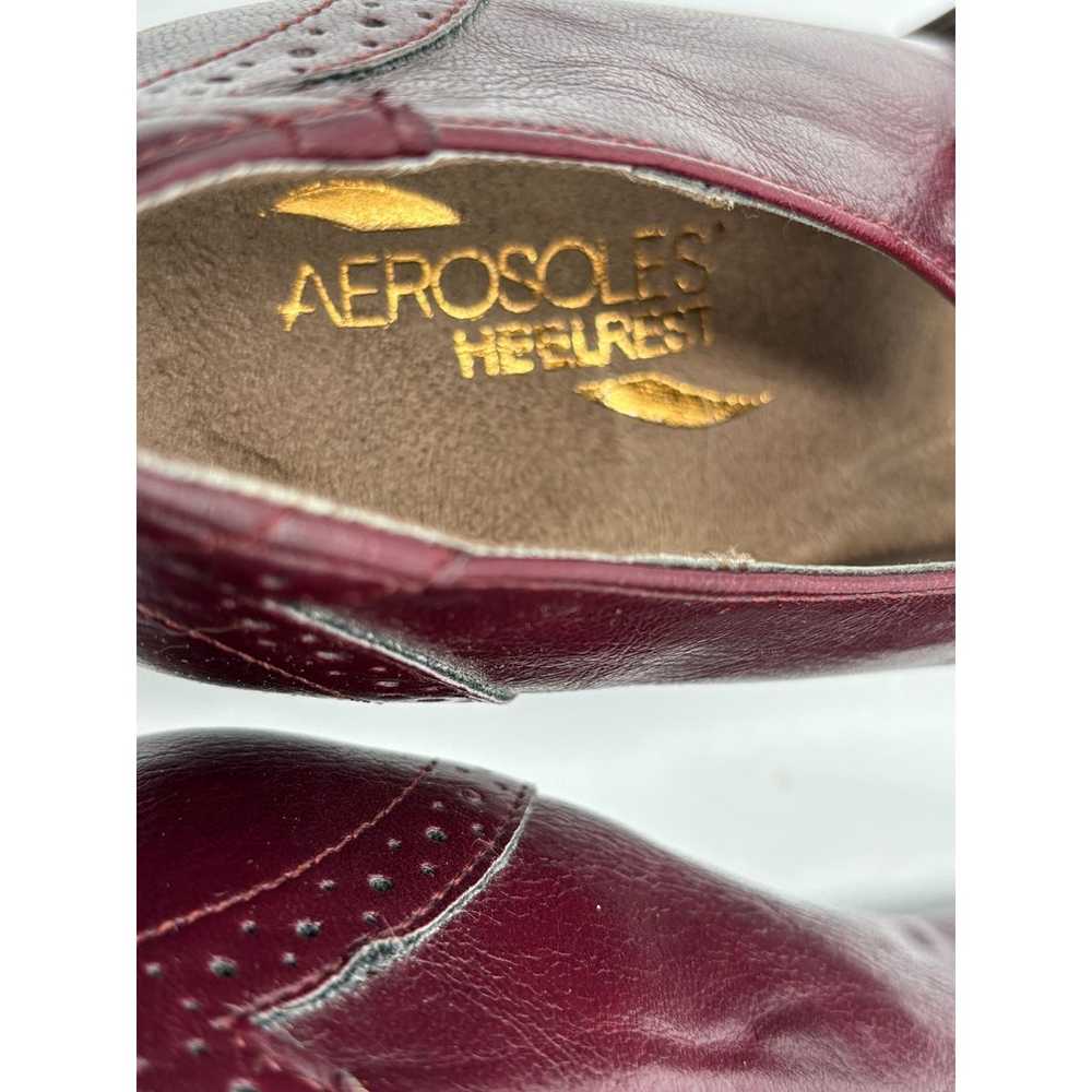 Aerosoles Brown Heelrest Maryjane Wingtip Pump Le… - image 11