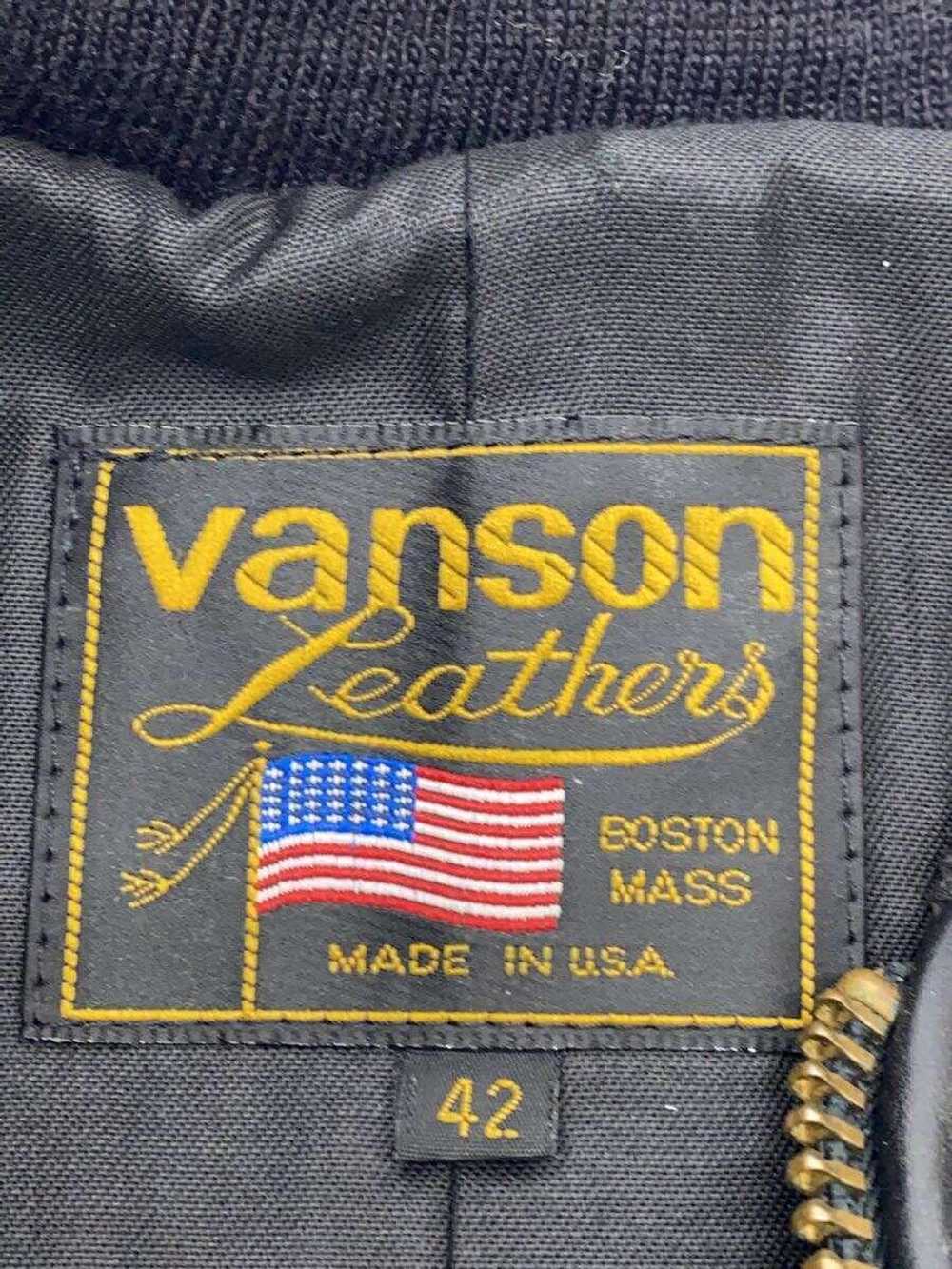 Men's Vanson Leather Jacket Blouson/42/Leather/Blk - image 3