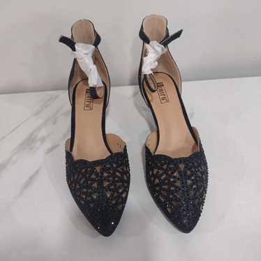 Black glitter Candace women's heels - image 1