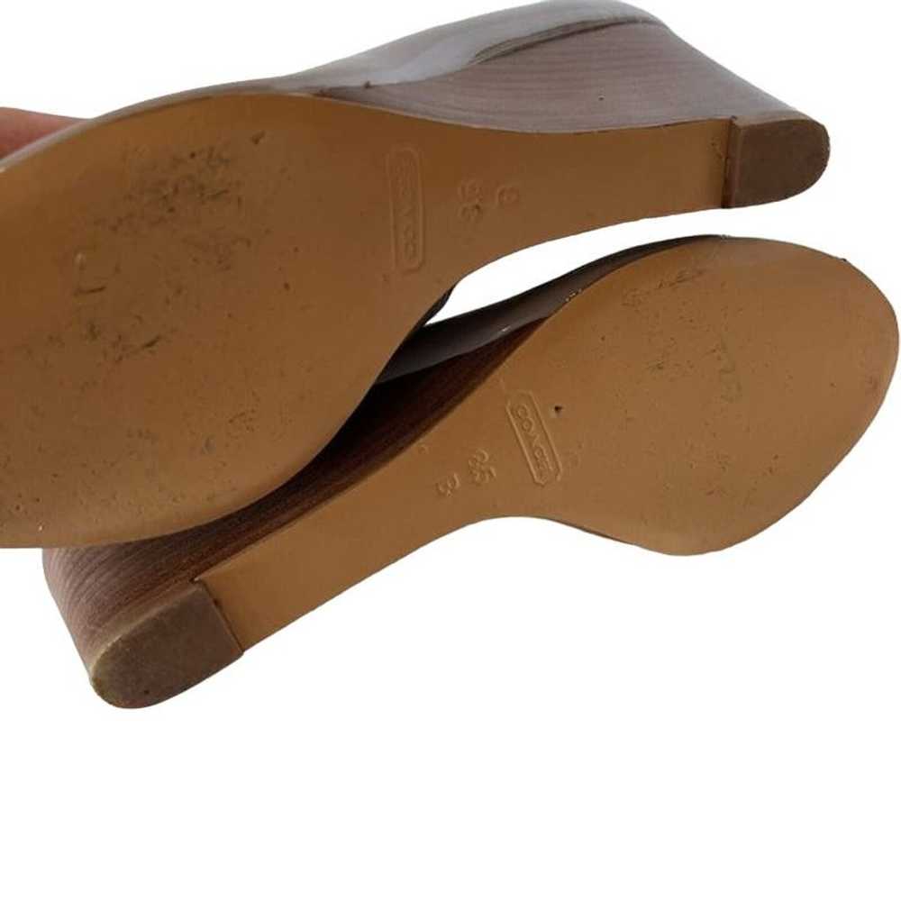 Coach Paolo Peep Toe Sandal Pump Size 8.5 Lavende… - image 6