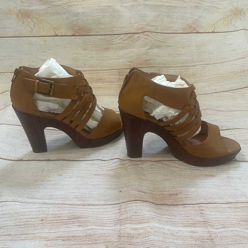 Sofft Ohanna Tan Vowen Leather Heel Sandals size … - image 3
