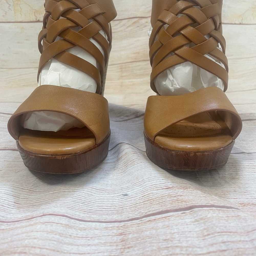 Sofft Ohanna Tan Vowen Leather Heel Sandals size … - image 6