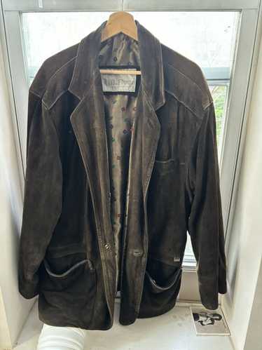 Vintage brown leather / suede jacket