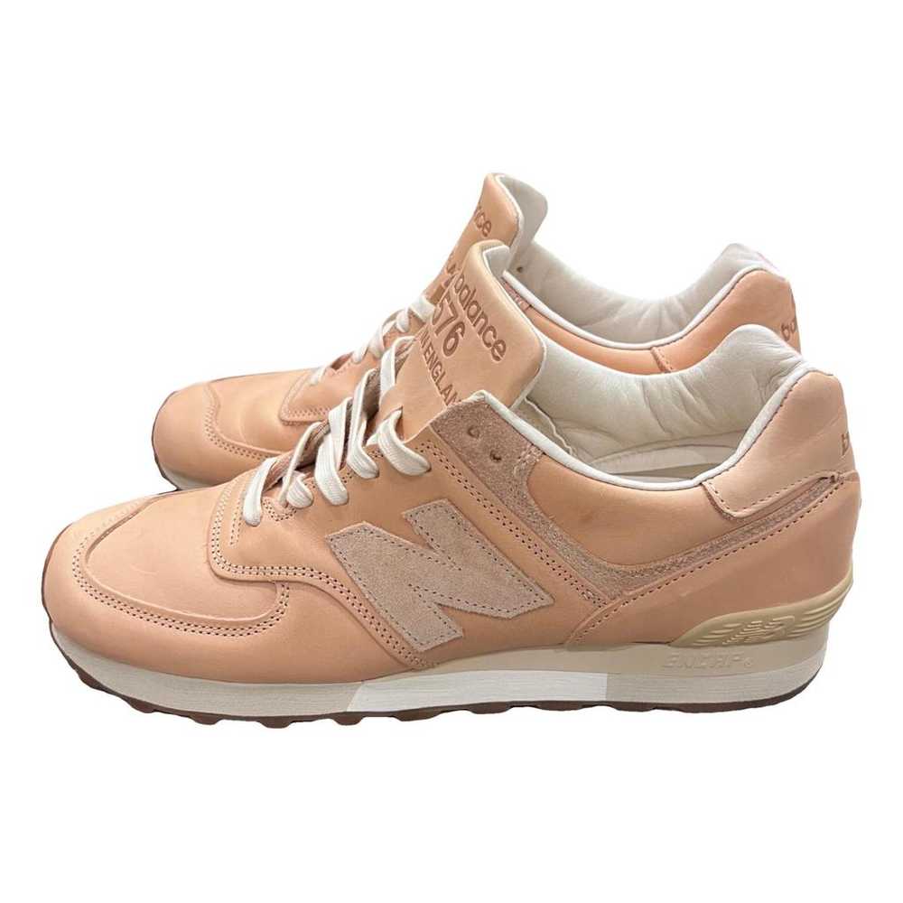 New Balance 574 leather low trainers - image 1