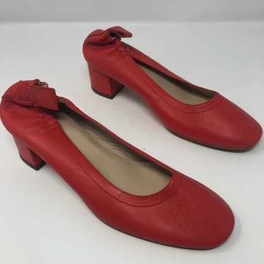 Everlane The Italian Leather Day Heel Red Size 5.5