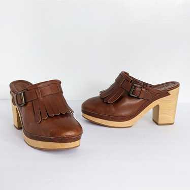 Madewell Shoes Kiltie Mules Platform Womens 7.5 Br