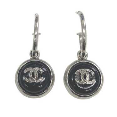 アクセサリー CHANEL pierce CHANEL 07C Pink Faux Pearl & Shell Dangle Drop CC Logo Clip