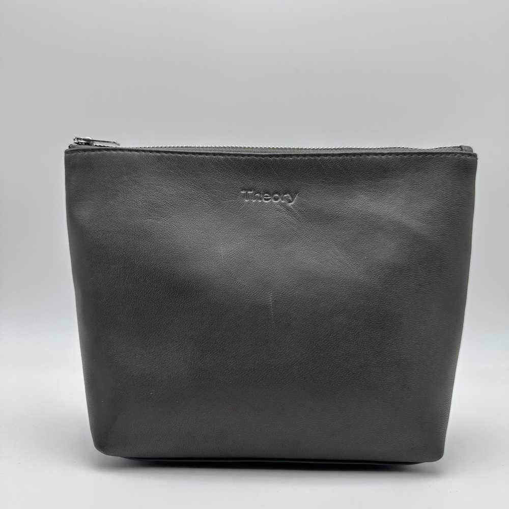 Theory NWT Theory Dark Sojourn Washed Leather Pou… - image 11