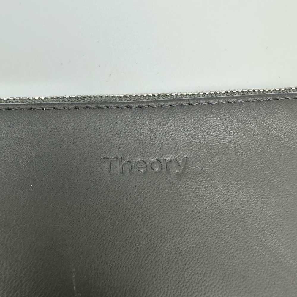 Theory NWT Theory Dark Sojourn Washed Leather Pou… - image 5