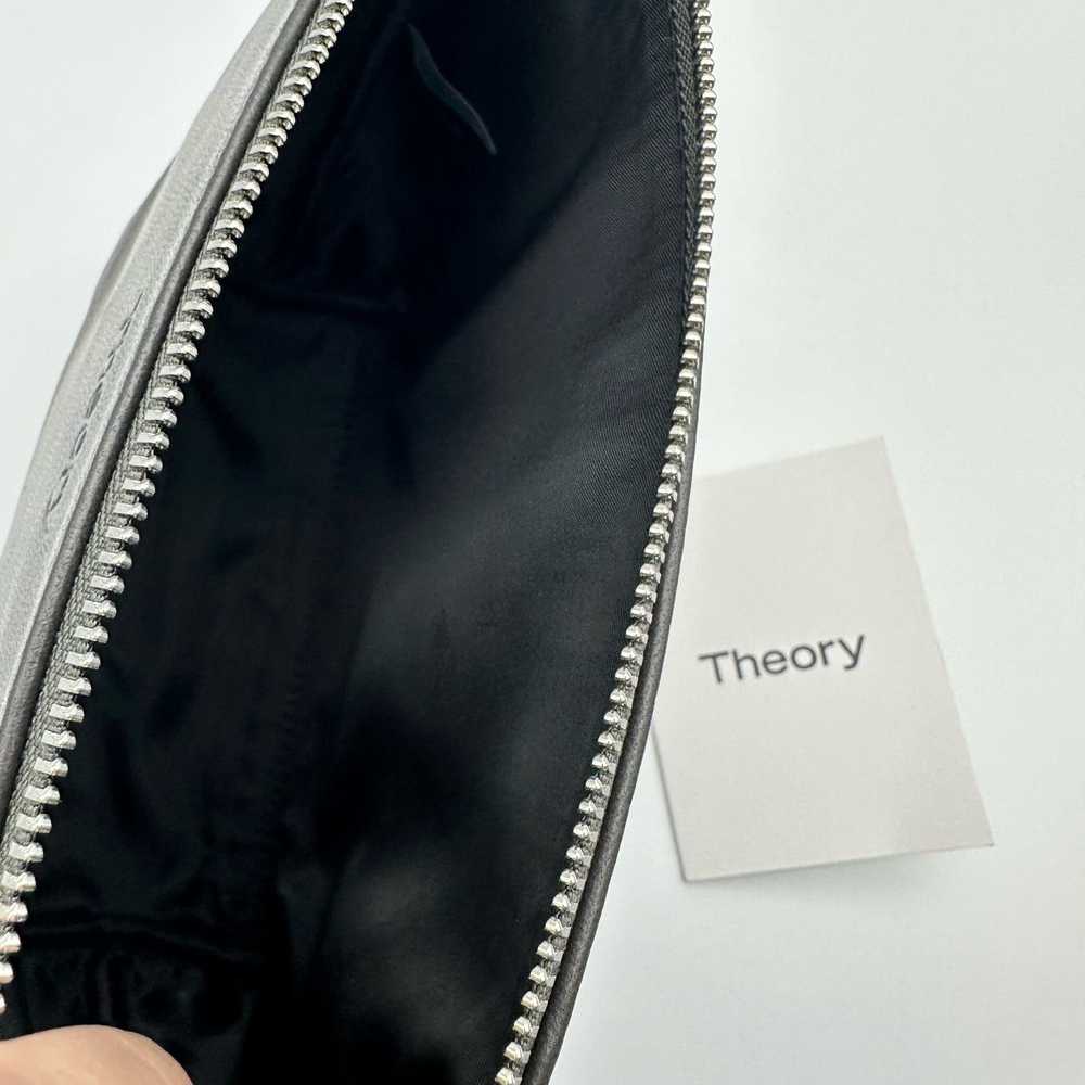 Theory NWT Theory Dark Sojourn Washed Leather Pou… - image 9