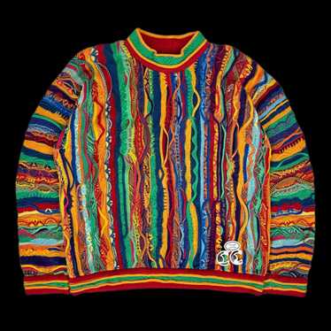 サイズXL表記【希少】90s COOGI mock neck knit sweater