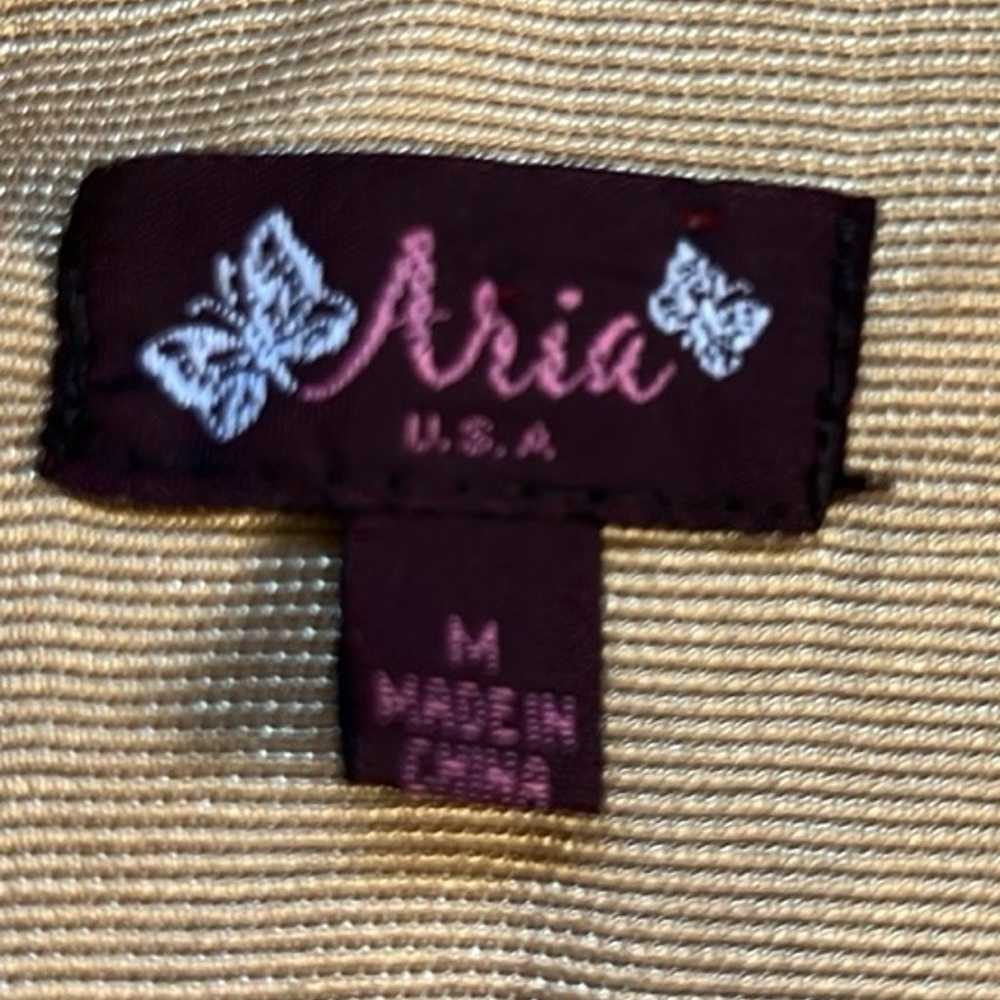 Aria Camel Belted Knee Length Shirt Dress   Size … - image 10