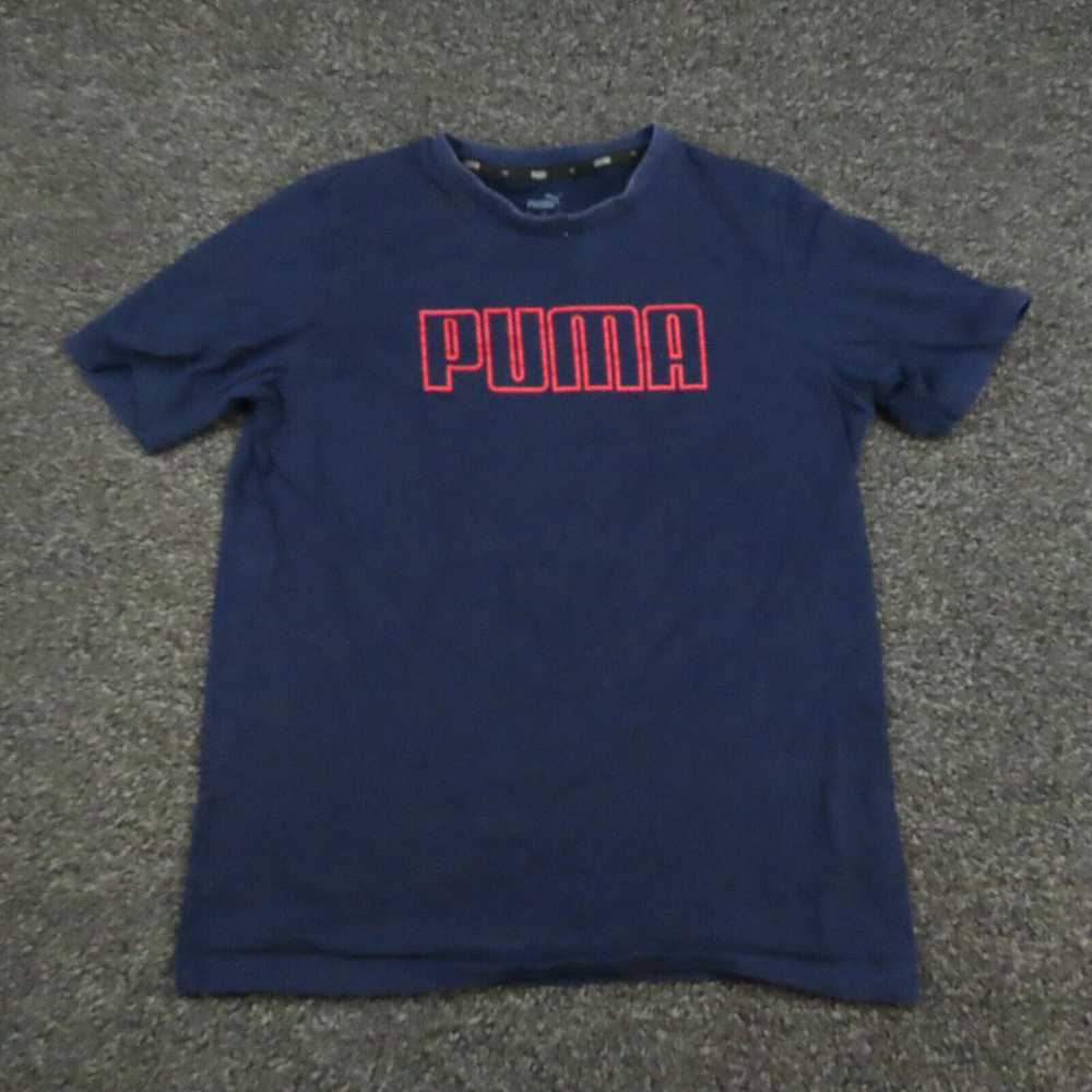 Puma Puma Shirt Adult Medium Navy Blue & Red Brea… - image 1
